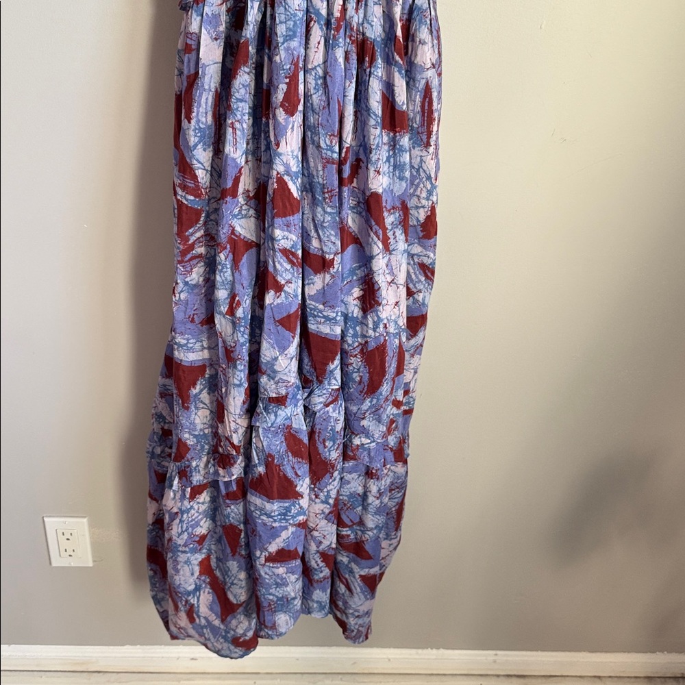 Anthropologie Sleeveless V-Neck A-Line Midi Dress Medium - Picture 6 of 11